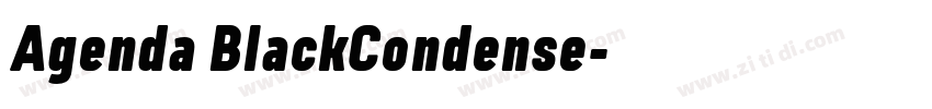 Agenda BlackCondense字体转换 Agenda BlackCondense字体转换